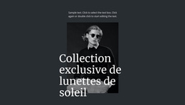 Collection Exclusive De Lunettes De Soleil – Thème WordPress