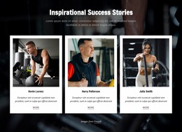 Inspirational Success Stories - HTML Layout Builder