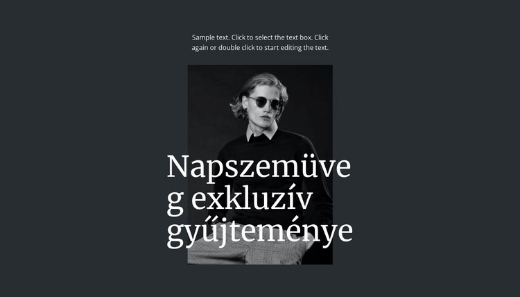 Napszemüveg exkluzív gyűjteménye HTML Sablon