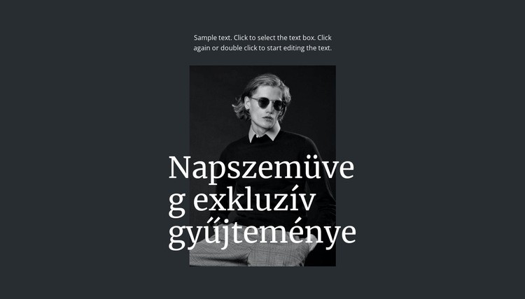 Napszemüveg exkluzív gyűjteménye WordPress Téma