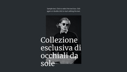 Collezione Esclusiva Di Occhiali Da Sole - Modello Web Moderno