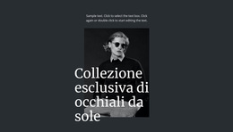 Collezione Esclusiva Di Occhiali Da Sole - Modelli Di Temi HTML5 Gratuiti