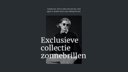 Exclusieve Collectie Zonnebrillen - Aangepaste Landingspagina