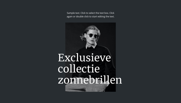 Exclusieve collectie zonnebrillen Joomla-sjabloon