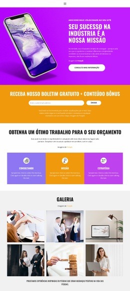 Negócios Gratuitos - Funcionalidade Construtor De Sites