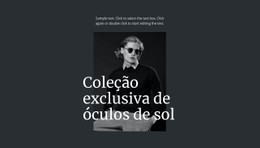 Coleção Exclusiva De Óculos De Sol Download Gratuito Do Modelo CSS