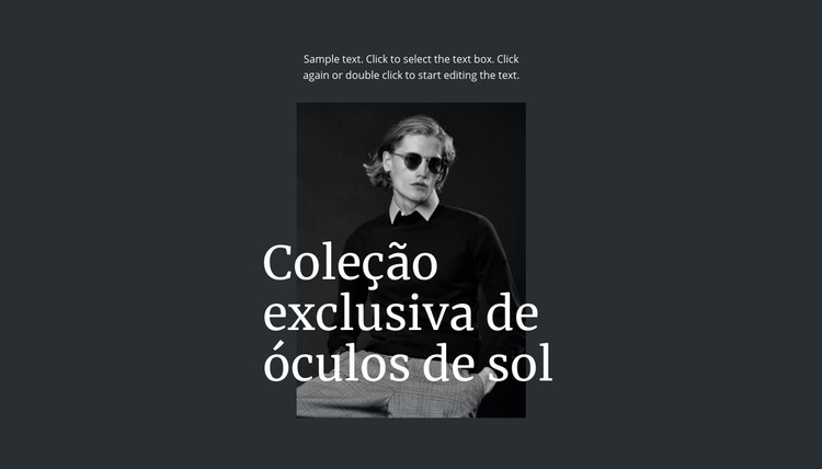 Coleção exclusiva de óculos de sol Template CSS