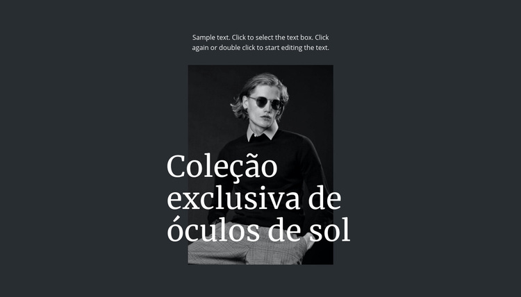 Coleção exclusiva de óculos de sol Tema WordPress