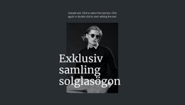 Exklusiv Samling Solglasögon #Website-Templates-Sv-Seo-One-Item-Suffix