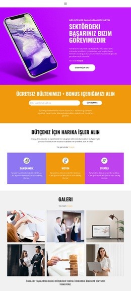 Ücretsiz İş Için Harika HTML5 Şablonu