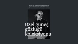 Özel Güneş Gözlüğü Koleksiyonu - WordPress Teması