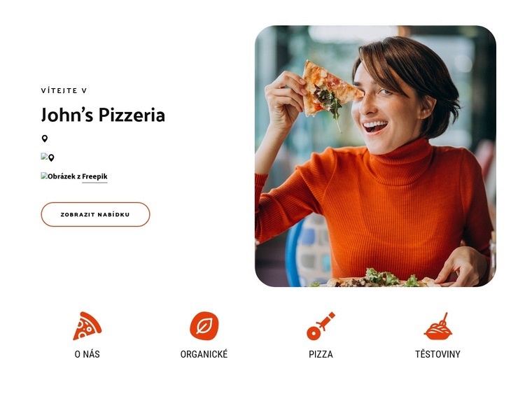 Objednejte si pizzu, těstoviny, sendviče Téma WordPress