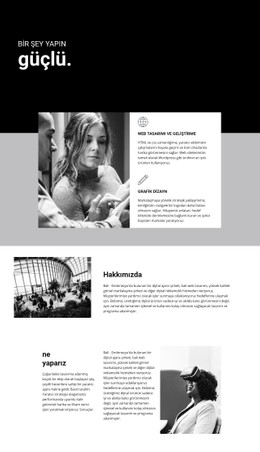 Dijital Işin Gücü HTML CSS Web Sitesi Şablonu