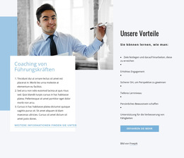 Coaching Durchführen – Responsive Website-Vorlage