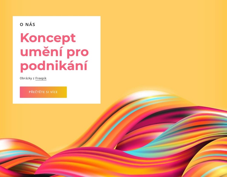 Koncept umění pro podnikání Šablona CSS