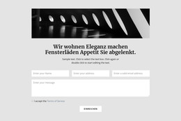 Bild, Überschrift, Text Und Form - Vollständig Responsive Vorlage