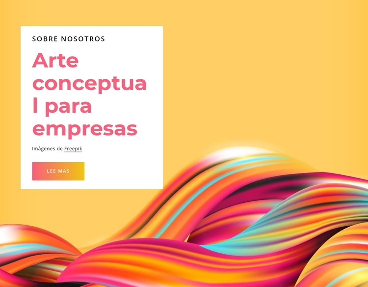 Arte conceptual para empresas Plantilla CSS