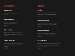 Découvrez Les Éléments De Menu Classiques Et Nouveaux – Modèle De Site Web Personnel