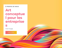 Art Conceptuel Pour Les Entreprises - Modèle De Site Web Professionnel