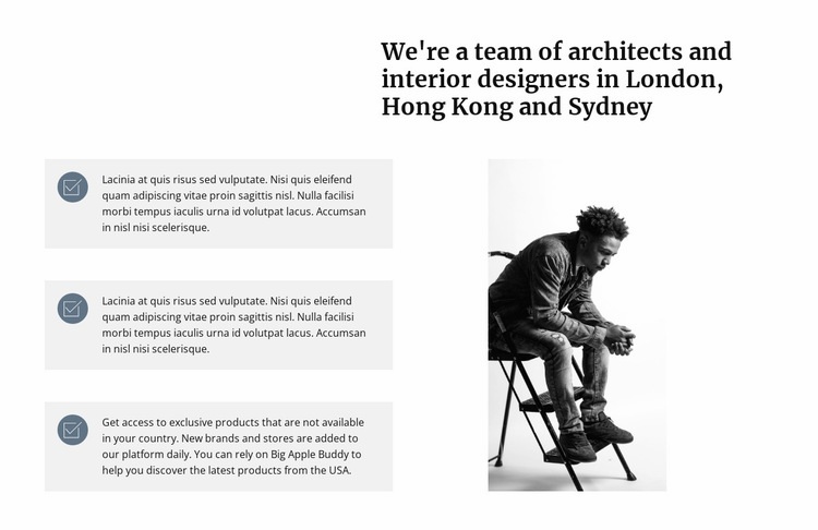 A team of architects Homepage Design