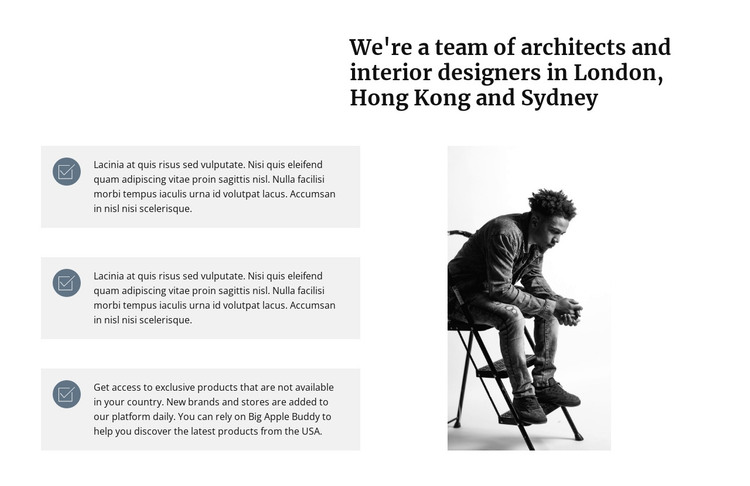 A team of architects HTML Template