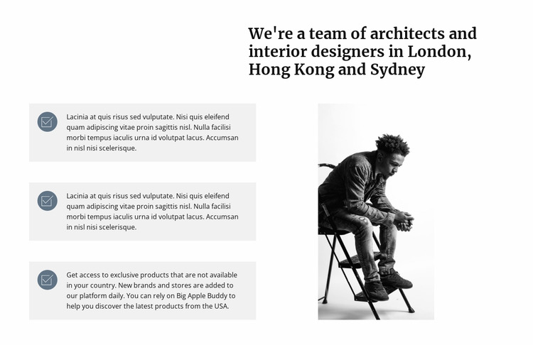 A team of architects Html Website Builder
