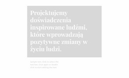 Nagłówek Z Tłem I Tekstem - Łatwy Projekt Strony Internetowej