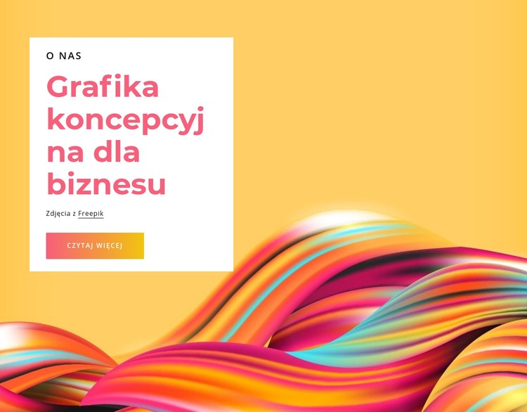 Grafika koncepcyjna dla biznesu Szablon CSS