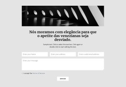 Modelo On-Line Gratuito Para Imagem, Título, Texto E Formulário