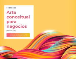 Modelo HTML5 Exclusivo Para Arte Conceitual Para Negócios