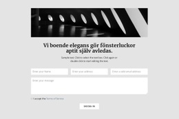 Premiumwebbplatsdesign För Bild, Rubrik, Text Och Form