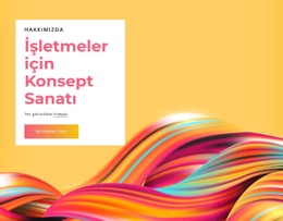 İşletmeler Için Konsept Sanatı Için CSS ızgara Şablonu Sütunu