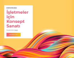 İşletmeler Için Konsept Sanatı - Profesyonel Web Sitesi Şablonu
