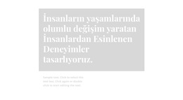 Arka Plan Ve Metinle Başlık - Kişisel Web Sitesi Şablonları