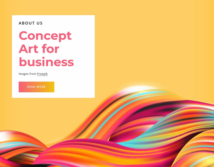 Concept art for business Website Mockup