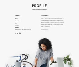 Profil Webového Designéra - HTML Page Creator