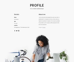 Profile CSS Templates | Nicepage
