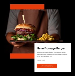 Thème WordPress Premium Pour Hamburger Au Fromage