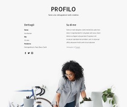 Profilo Del Web Designer - Sito Web Gratuito Di Una Pagina