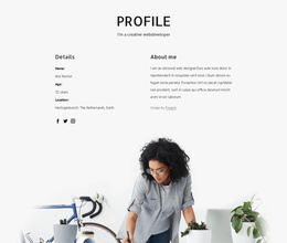 Web Designer Profile - Free Joomla Website Template