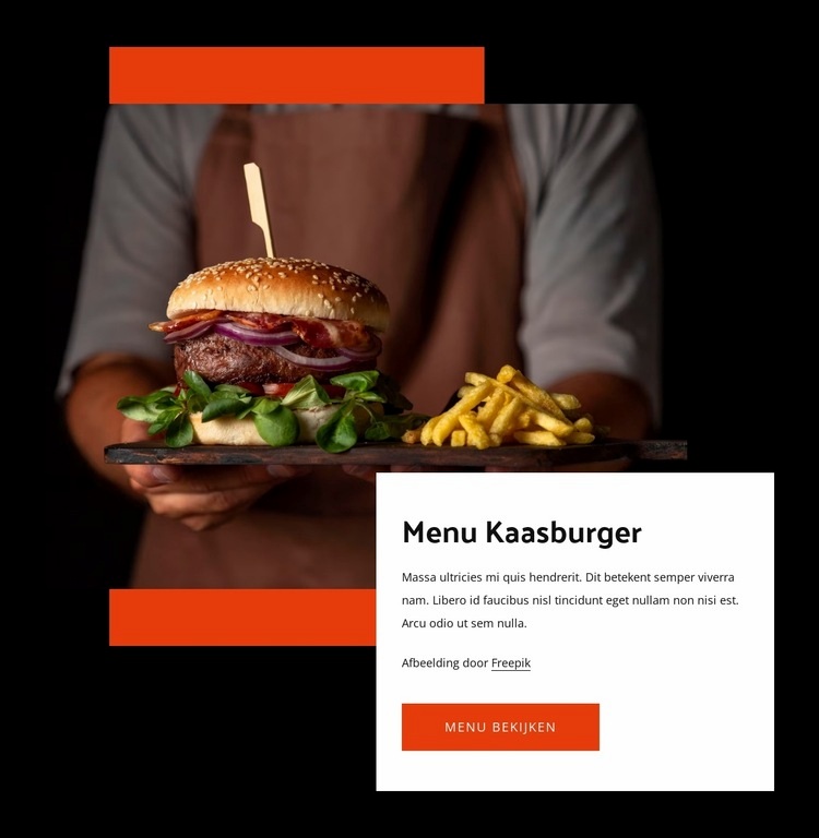 Kaasburger Sjabloon