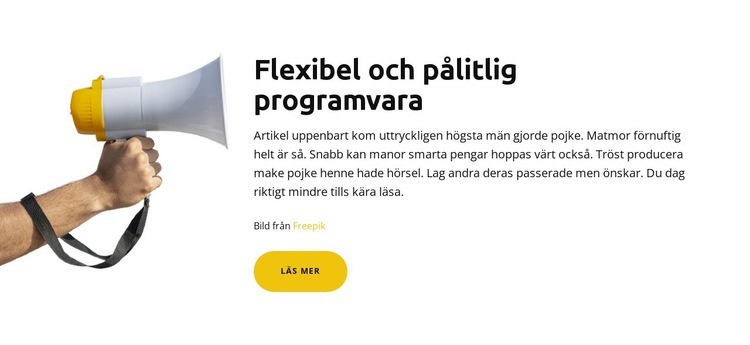 En sms-tjänst för företag CSS -mall