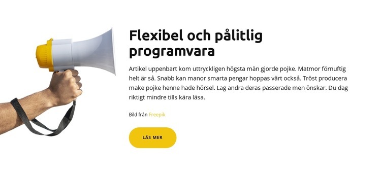 En sms-tjänst för företag HTML-mall