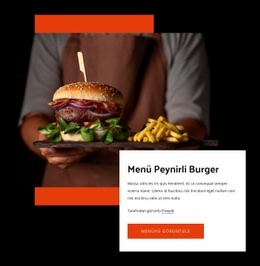 Peynirli Burger - Webpage Editor Free