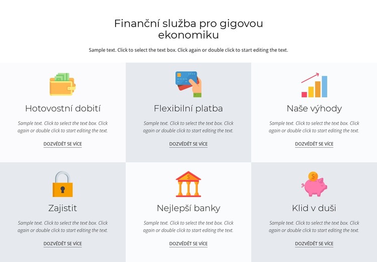Finanční služby pro vás Webový design