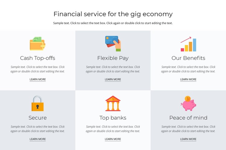 Financial services for you CSS Template
