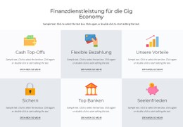 CSS-Menü Für Finanzdienstleistungen Für Sie