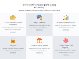 Menú CSS Para Servicios Financieros Para Ti