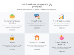 Servicios Financieros Para Ti: Plantilla HTML5 Adaptable