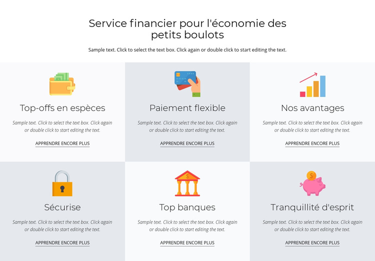 Services financiers pour vous Thème WordPress